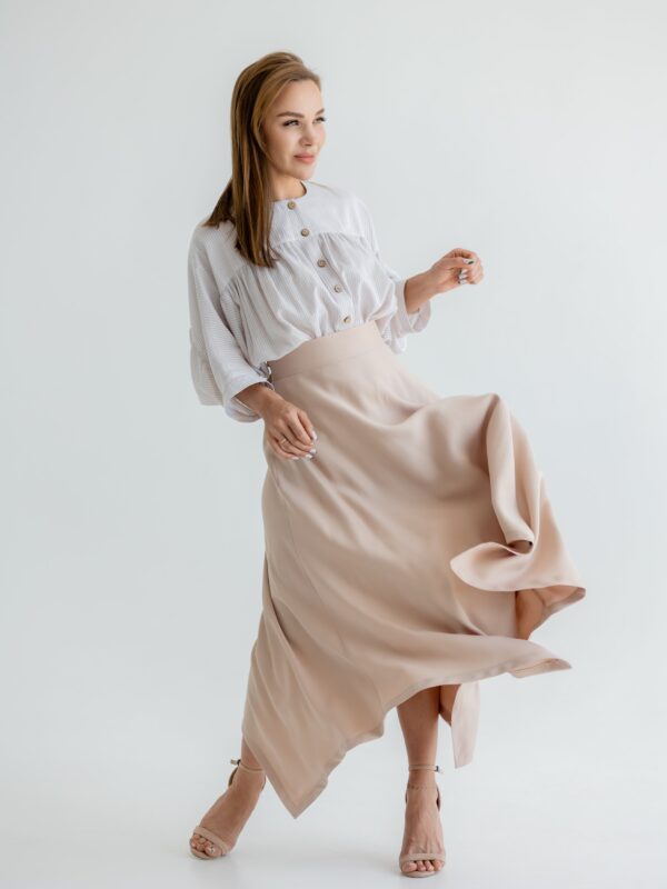 Юбка «Прохлада» в бежевом