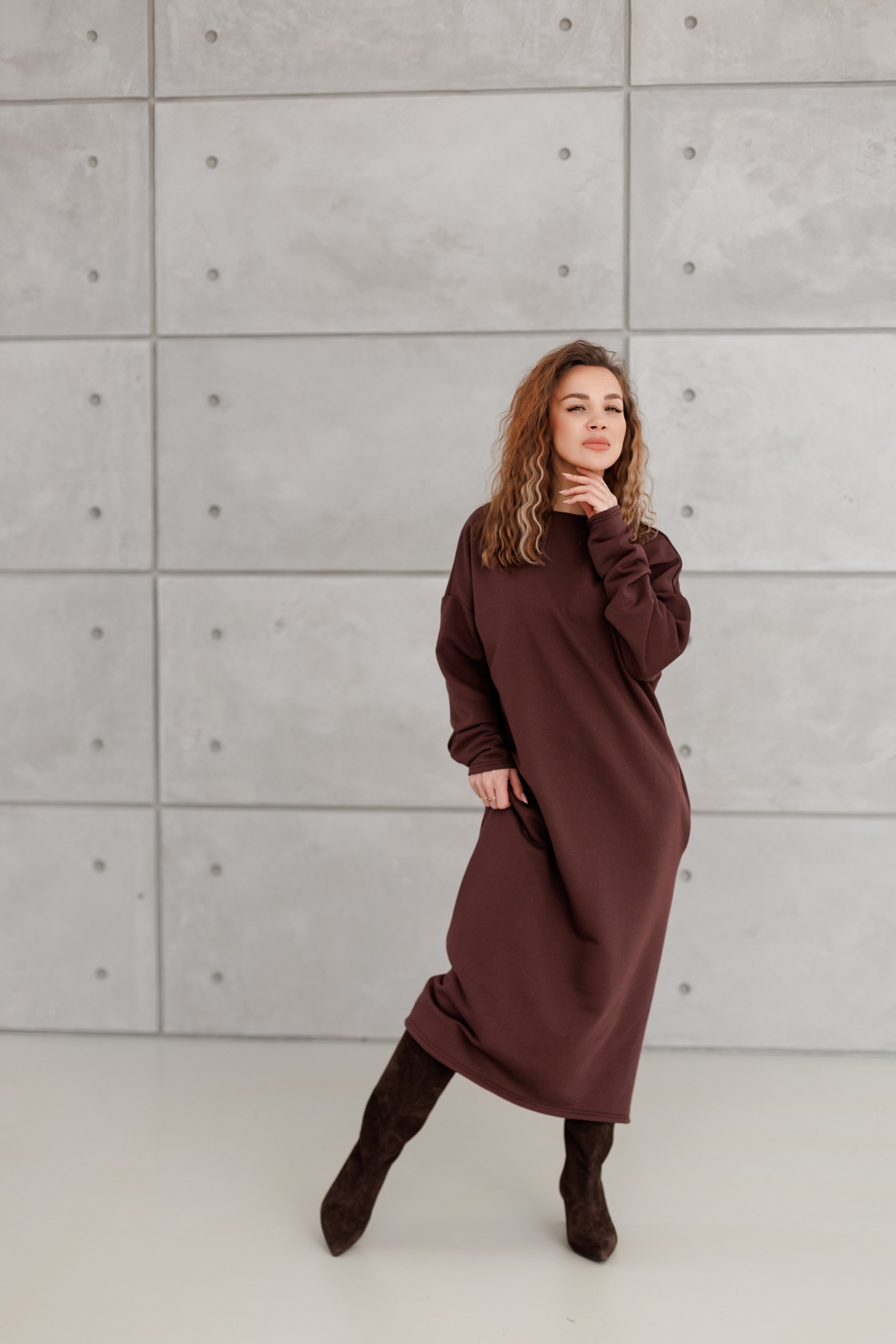 Платье парашют «Какао»